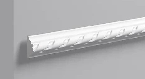 Заказать Декоративный молдинг NMC Wallstyl WO2 40х20 мм 200 см белого цвета для потолка и стен 