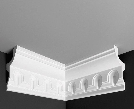 Заказать Угол внутренний к плинтусу Де-Багет ДП 13/100 белый полистирол 