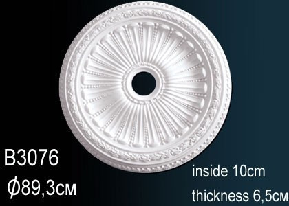 Заказать Декоративная потолочная розетка Перфект B3076 887 мм белая из полиуретана 