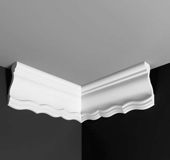 Заказать Угол внутренний к плинтусу Де-Багет ДП 14/80 белый полистирол 