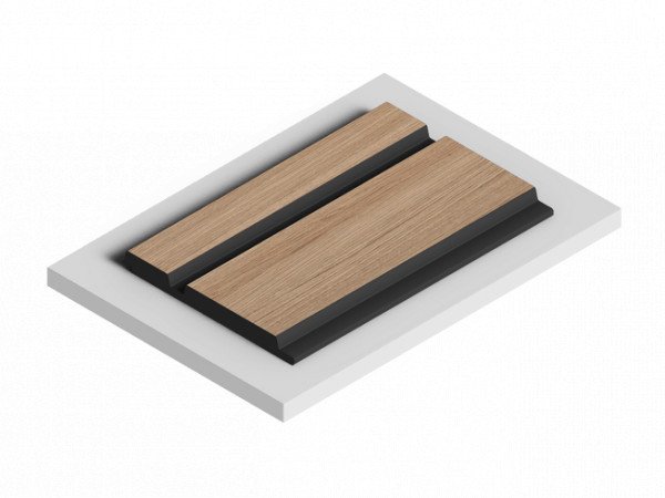 Декоративная стеновая панель 3D HiWood LV133 BR417K декорированная из фитополимера 12х120х2700 мм