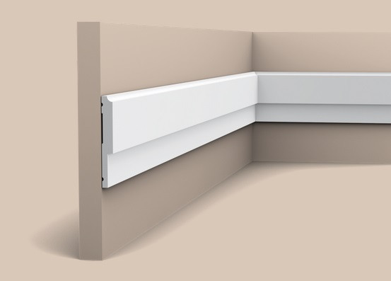 Заказать Молдинг 80х10 мм Orac Decor Purotouch P9900 белый 2 м 