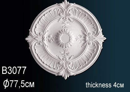 Заказать Декоративная потолочная розетка Перфект B3077 778 мм белая из полиуретана 