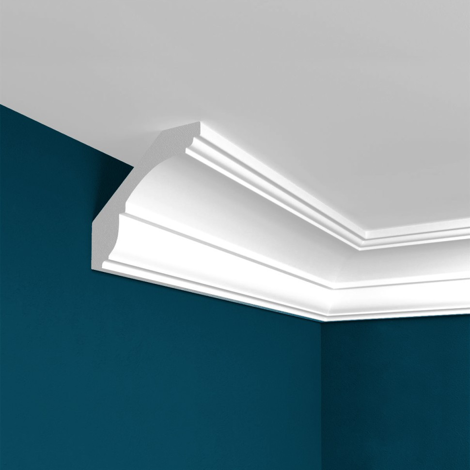 Заказать Потолочный плинтус Перфект Плюс P17 65 мм 200 см белый из ударопрочного полимера 