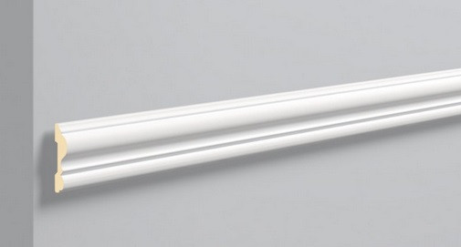 Интерьерный гибкий молдинг NMC Arstyl Z13 Flex 80х20 200 см белый