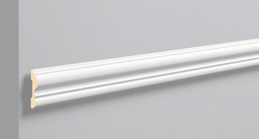 Интерьерный гибкий молдинг NMC Arstyl Z13 Flex 80х20 200 см белый