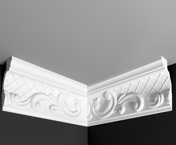 Угол внутренний к плинтусу Де-Багет ДП 15/90 белый полистирол