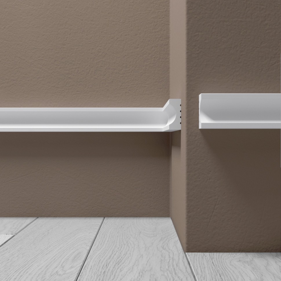 Заказать Декоративный молдинг 30х12 мм Де-Багет XPS Polymer М 10 белый из ударопрочного полимера 2м 