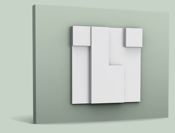 Декоративная стеновая панель 3D Orac Decor Purotouch W102 333х333 мм белая