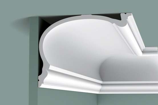 Потолочный плинтус 190х250 мм Orac Decor Purotouch C343 белый 2 м