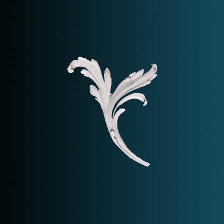 Заказать Декоративный орнамент Перфект G2353L 241х191х20 мм белый из полиуретана 