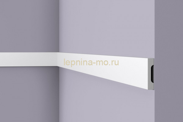Напольный плинтус NMC Wallstyl FD10 100х15 мм 200 см белого цвета