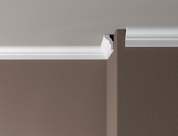 Заказать Потолочный плинтус 25х15 мм Де-Багет XPS POLYMER ПП 01 белый полистирол 200 см 