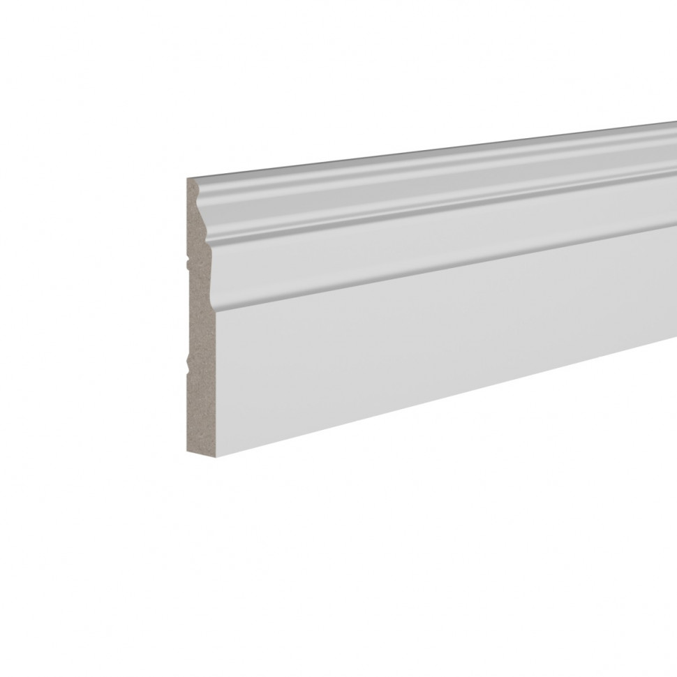 Заказать Плинтус для пола 12х80 мм Ultrawood Base 022 244 см ЛДФ белый 