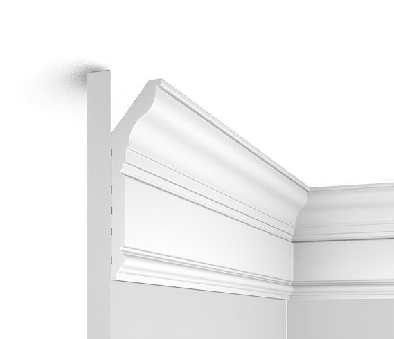 Потолочный плинтус с подсветкой HiWood L1902L белый фитополимер 42х150х2000 мм