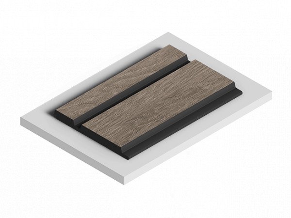 Декоративная стеновая панель 3D HiWood LV133 BR490K декорированная из фитополимера 12х120х2700 мм