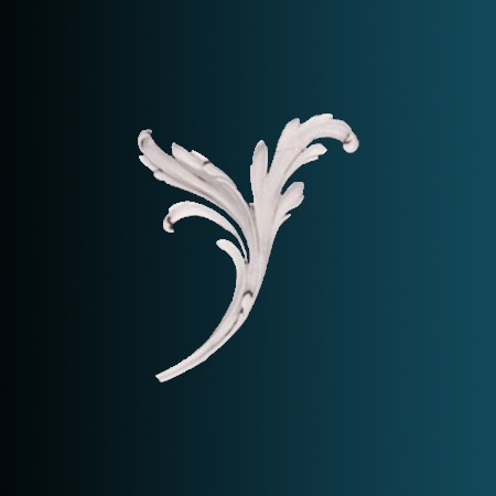 Заказать Декоративный орнамент Перфект G2353R 241х191х20 мм белый из полиуретана 