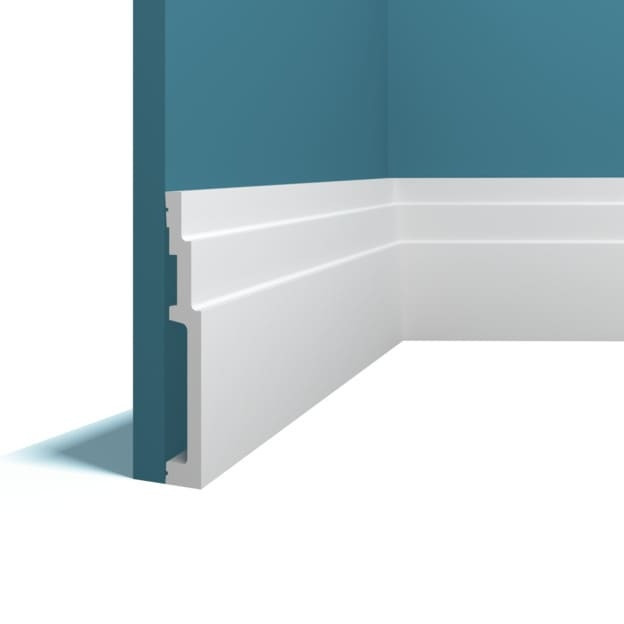 Заказать Плинтус напольный Перфект Плюс P110 белый из ударопрочного полимера 130х18 200 см 