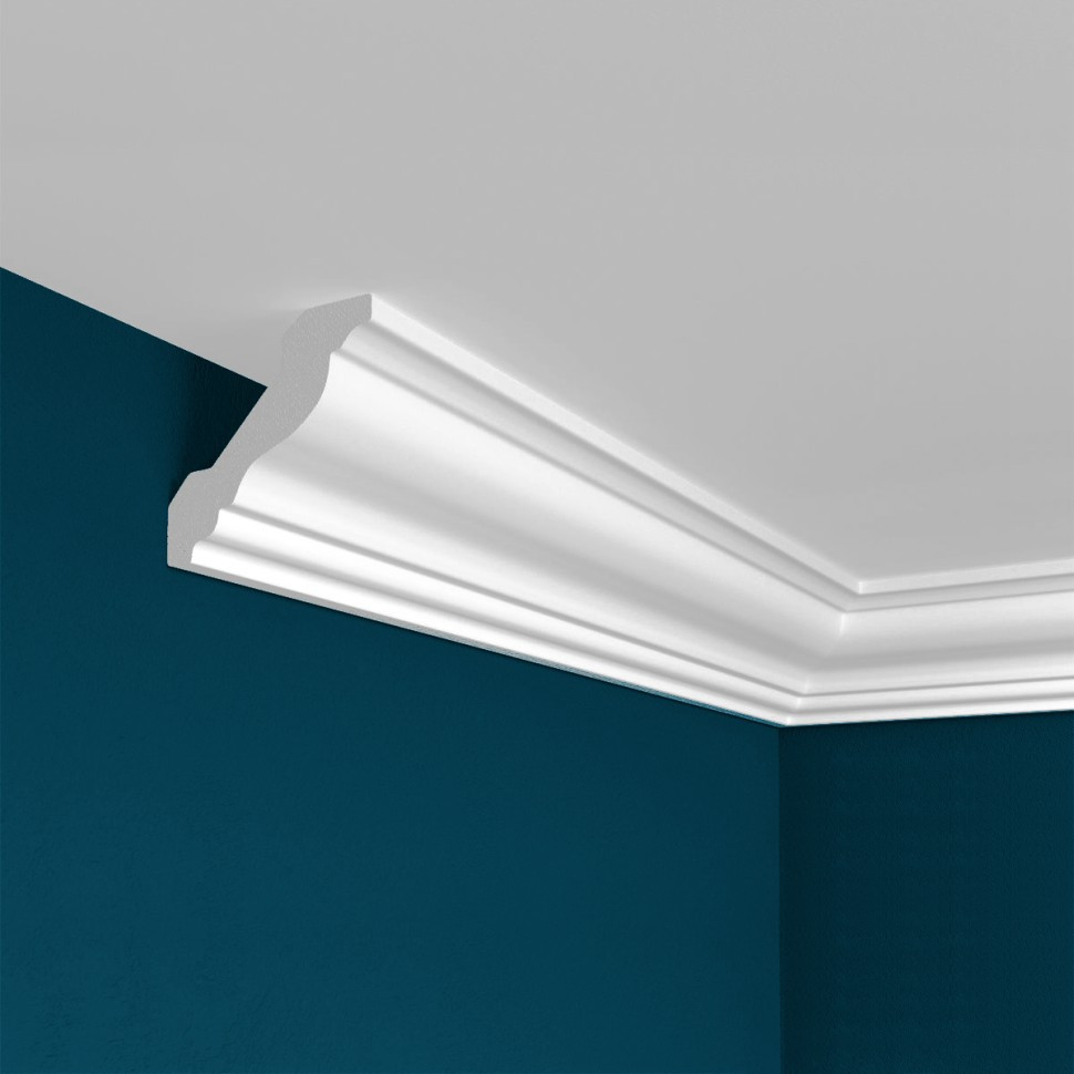 Заказать Потолочный плинтус Перфект Плюс P21 40 мм 200 см белый из ударопрочного полимера 