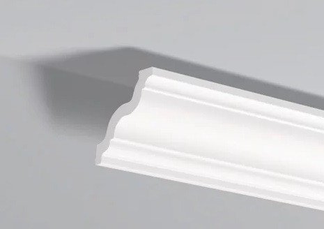 Декоративный потолочный плинтус NMC Nomastyl GR 85х80 200 см белого цвета