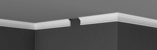 Потолочный плинтус 35х20 мм Де-Багет XPS П 13 20/35 белый полистирол 200 см