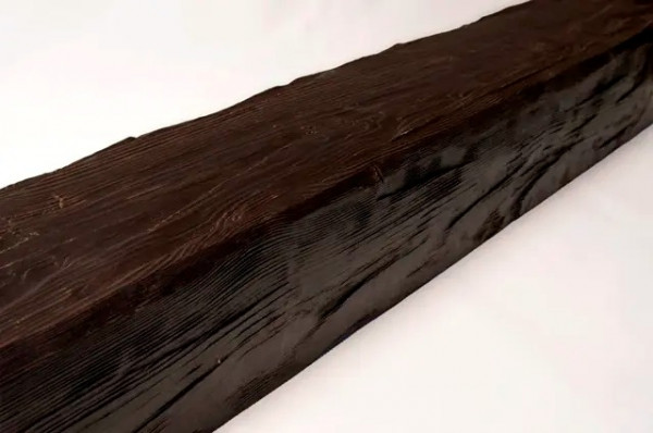 Деревянная декоративная балка 130х200 мм Уникс Винтаж А20 Темный дуб 2,5 м