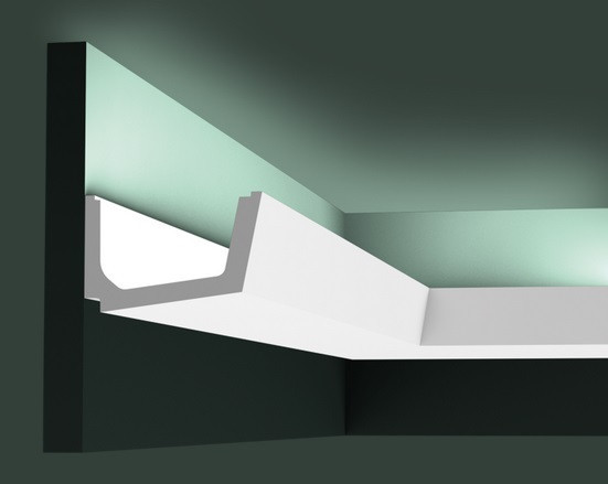 Заказать Потолочный плинтус 71х110 мм скрытого освещения Orac Decor Purotouch C357 белый 2 м 