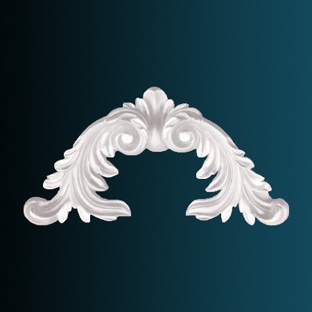 Заказать Декоративный орнамент Перфект G2074 116х227х27 мм белый из полиуретана 