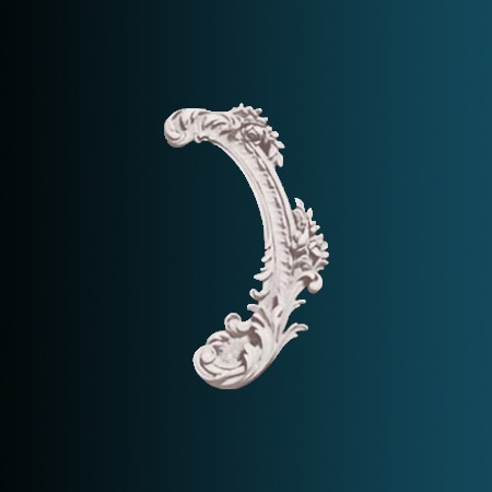 Заказать Декоративный орнамент Перфект G2354R 219х114х25 мм белый из полиуретана 