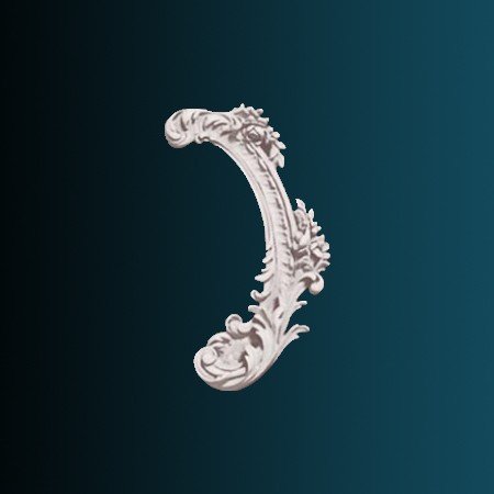 Заказать Декоративный орнамент Перфект G2354R 219х114х25 мм белый из полиуретана 