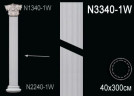 Заказать Декоративный ствол колонны Перфект N3340-1W белый из полиуретана 3000х400 мм 