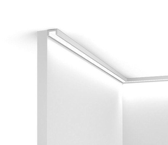 Молдинг с подсветкой HiWood LB20 белый фитополимер 10х20х2000 мм