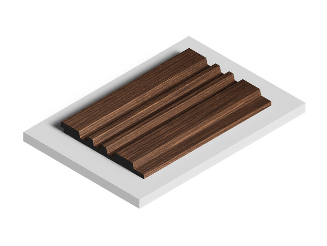 Заказать Декоративная стеновая панель 3D HiWood LV121 BR396 декорированная из фитополимера 12х120х2700 мм 