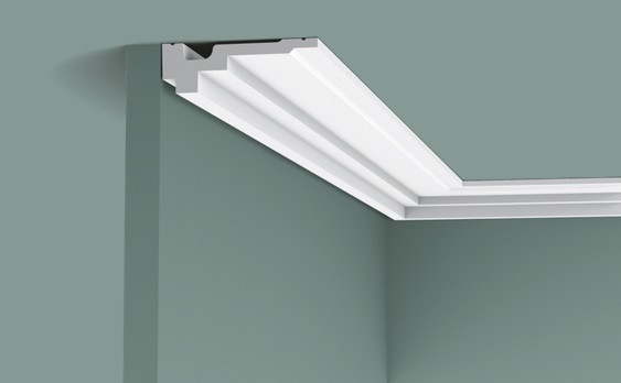 Потолочный плинтус 35х111 мм Orac Decor Purotouch C355 белый 2 м