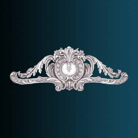 Декоративный орнамент Перфект G2077 305х800х50 мм белый из полиуретана