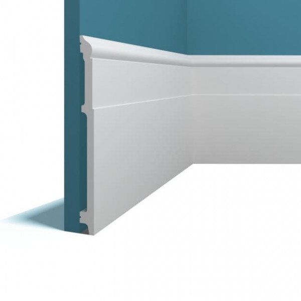 Плинтус напольный Перфект Плюс P115 белый из ударопрочного полимера 183х15 200 см