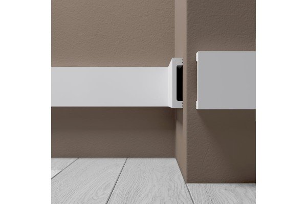 Декоративный молдинг 70х15 мм Де-Багет XPS Polymer М 7 белый из ударопрочного полимера 2м