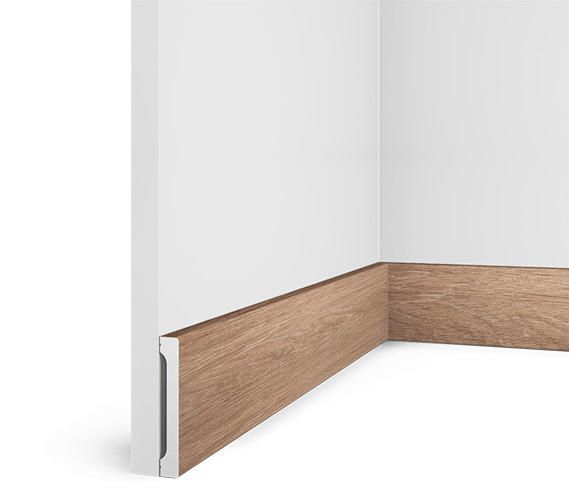 Декорированный напольный плинтус HiWood B90V1 BR416 под дерево фитополимер 14х90х2700 мм