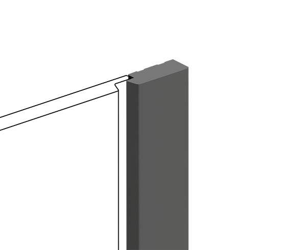 Заказать Финишный молдинг для стеновых панелей HiWood LF124B GR3 декорированный фитополимер 12х31х2700 мм 