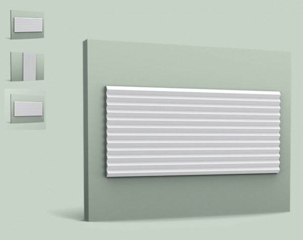 Декоративная стеновая панель 3D Orac Decor Purotouch W108 2000х250 мм белая