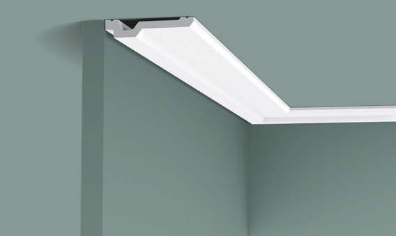 Потолочный плинтус 20х100 мм Orac Decor Purotouch C356 белый 2 м