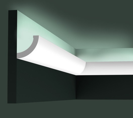 Заказать Потолочный плинтус 50х50 мм скрытого освещения Orac Decor Purotouch C362 белый 2 м 