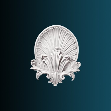 Декоративный орнамент Перфект G2078 300х270х30 мм белый из полиуретана