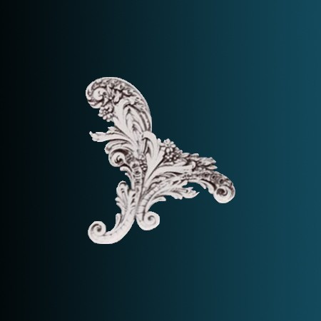 Заказать Декоративный орнамент Перфект G2356R 287х312х30 мм белый из полиуретана 