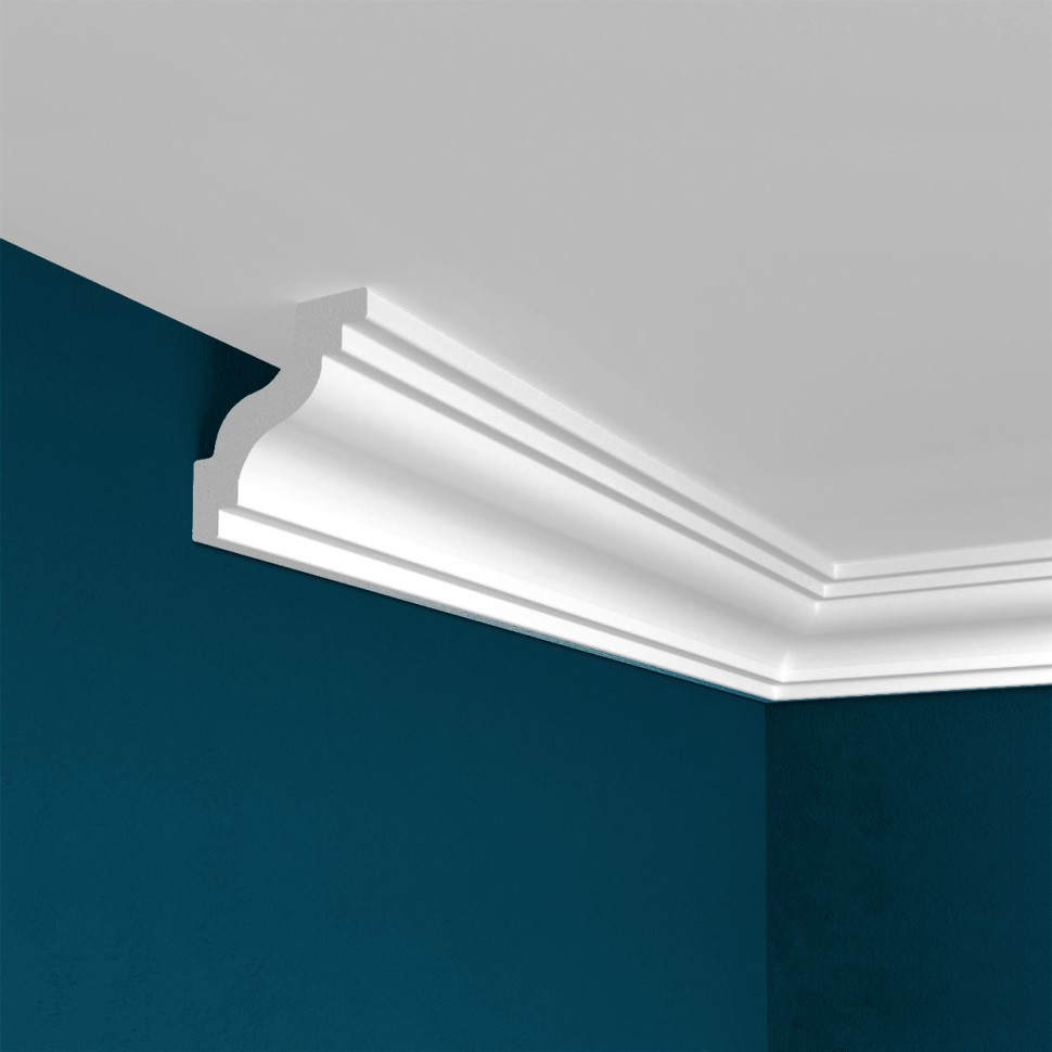 Заказать Потолочный плинтус Перфект Плюс P28 40 мм 200 см белый из ударопрочного полимера 