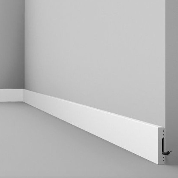 Заказать Напольный плинтус NMC Wallstyl FD8 80х15 мм 200 см белого цвета 