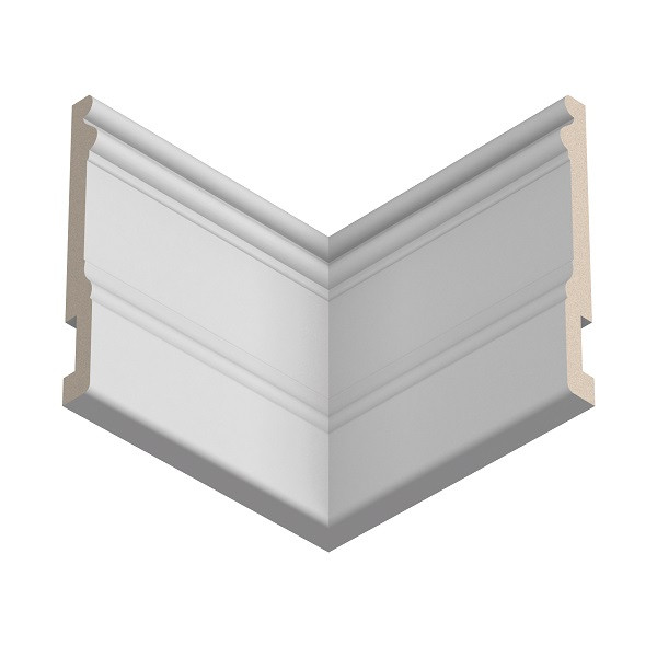 Плинтус для пола 14х133 мм Ultrawood Base 002 244 см ЛДФ белый