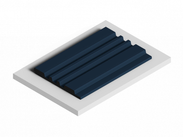 Декоративная стеновая панель 3D HiWood LV121 BU22 декорированная из фитополимера 12х120х2700 мм