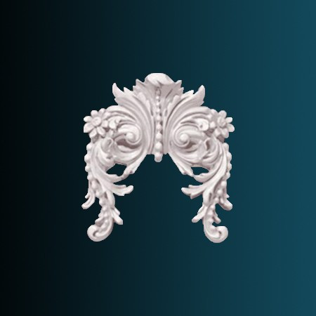 Заказать Декоративный орнамент Перфект G2079 216х152х38 мм белый из полиуретана 