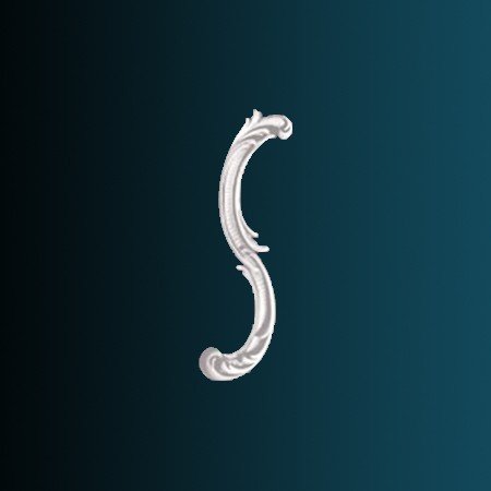 Заказать Декоративный орнамент Перфект G2357L 286х114х20 мм белый из полиуретана 